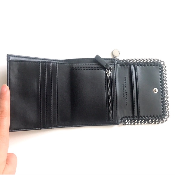 Rare Stella McCartney Metallic Silver & Gold Python Falabella Small Flap Wallet✨ - Picture 7 of 11